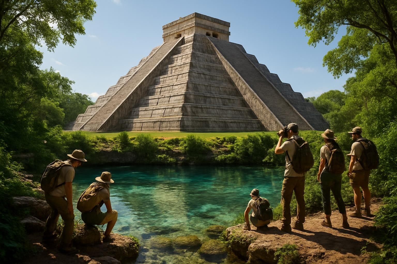 explore the ancient wonders of chichen itza and experience the natural beauty of nearby cenotes on an unforgettable tour.