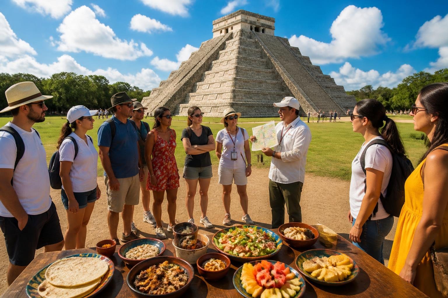 experience the ultimate chichen itza tour with a delicious lunch included for a perfect day of exploration and culture.