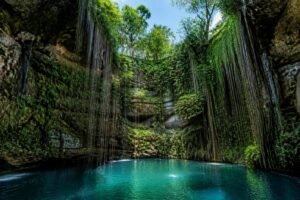 discover the breathtaking beauty of cenote ik kil near chichen itza, a natural wonder perfect for swimming, exploring, and experiencing the magic of the yucatan peninsula.