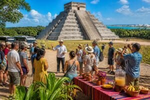 explore the best all-inclusive chichen itza tour from cancun, featuring guided visits, comfortable transportation, and exclusive amenities for an unforgettable experience.