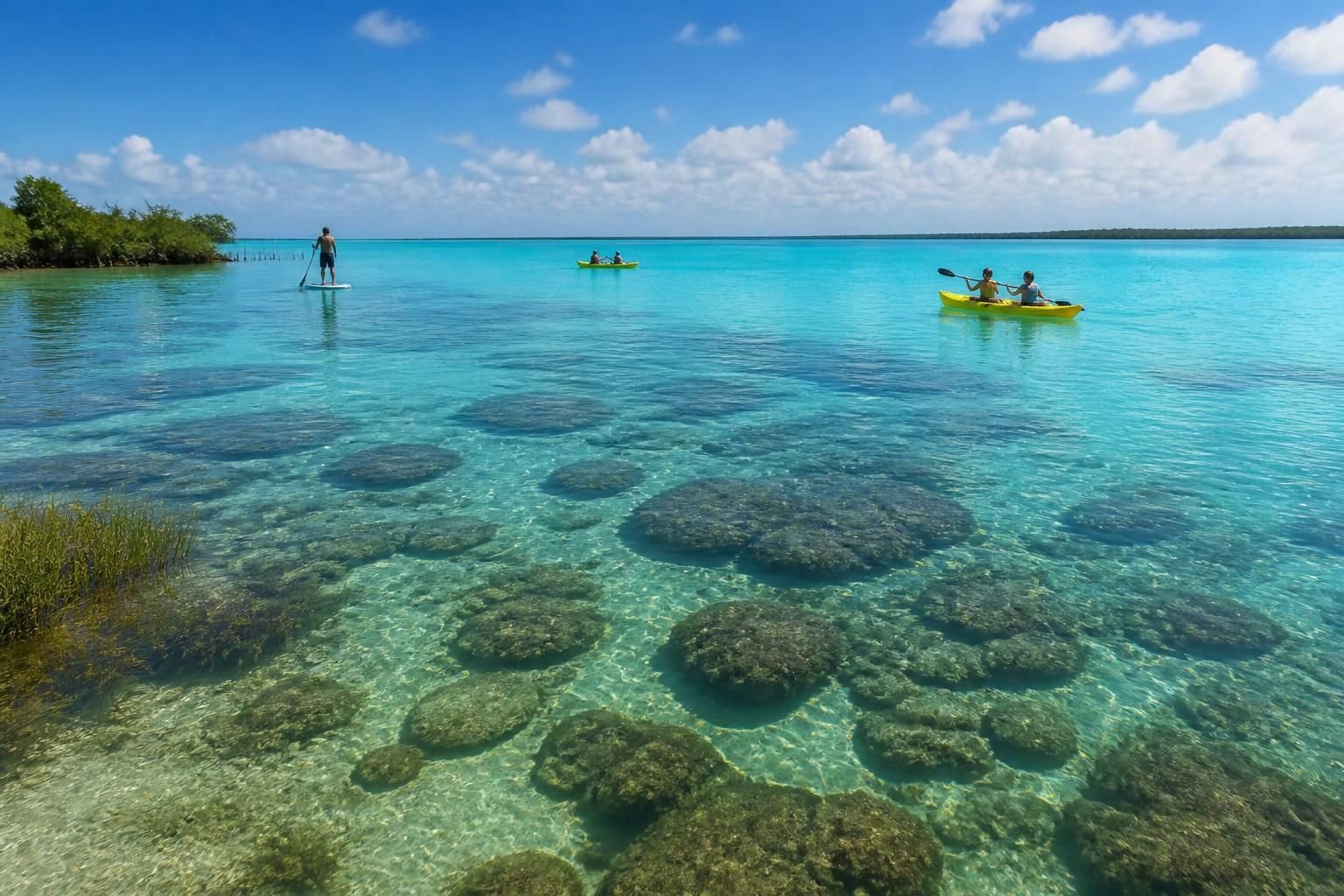 Découvrez les meilleures activités et les sites incontournables lors d'une excursion d'une journée au lagon de Bacalar. Explorez ses eaux cristallines, sa nature d'une beauté époustouflante et vivez des aventures palpitantes dans ce paradis tropical.