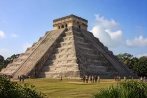 discover the ancient marvel of kukulkan pyramid at chichen itza, exploring its history, architectural genius, and the mysteries that surround this iconic mayan site.