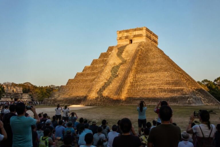 discover the unique experience of visiting chichen itza during the spring equinox, including the stunning serpent shadow phenomenon, cultural events, and tips for making the most of your visit.