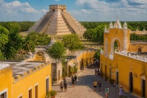 explore the wonders of chichen itza and izamal on an unforgettable tour featuring ancient mayan ruins, vibrant culture, and stunning architecture. discover history and beauty in one incredible journey.