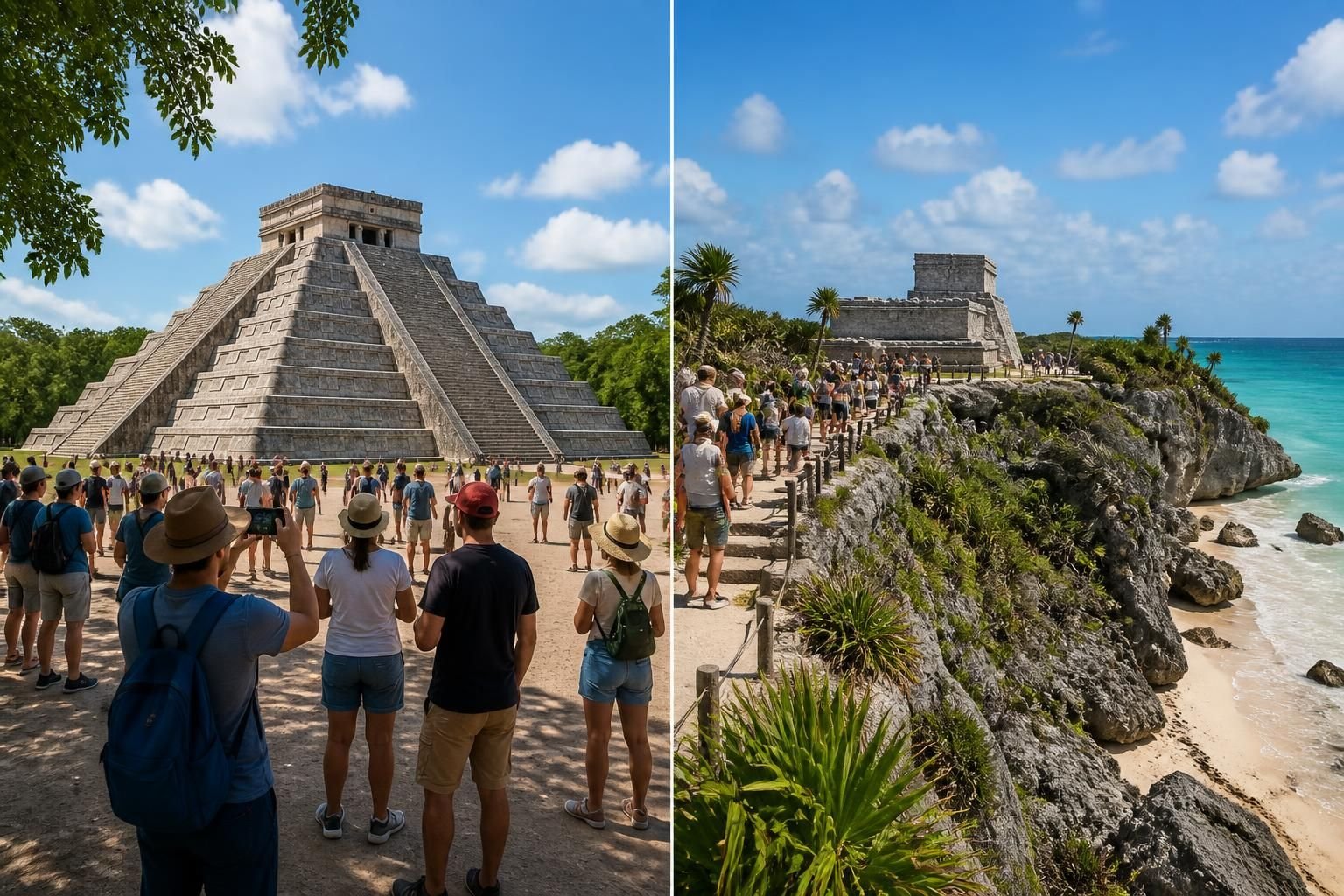 compare the history and visitor experiences of chichen itza and tulum ruins. discover their unique features, cultural significance, and tips for exploring these iconic mayan sites.