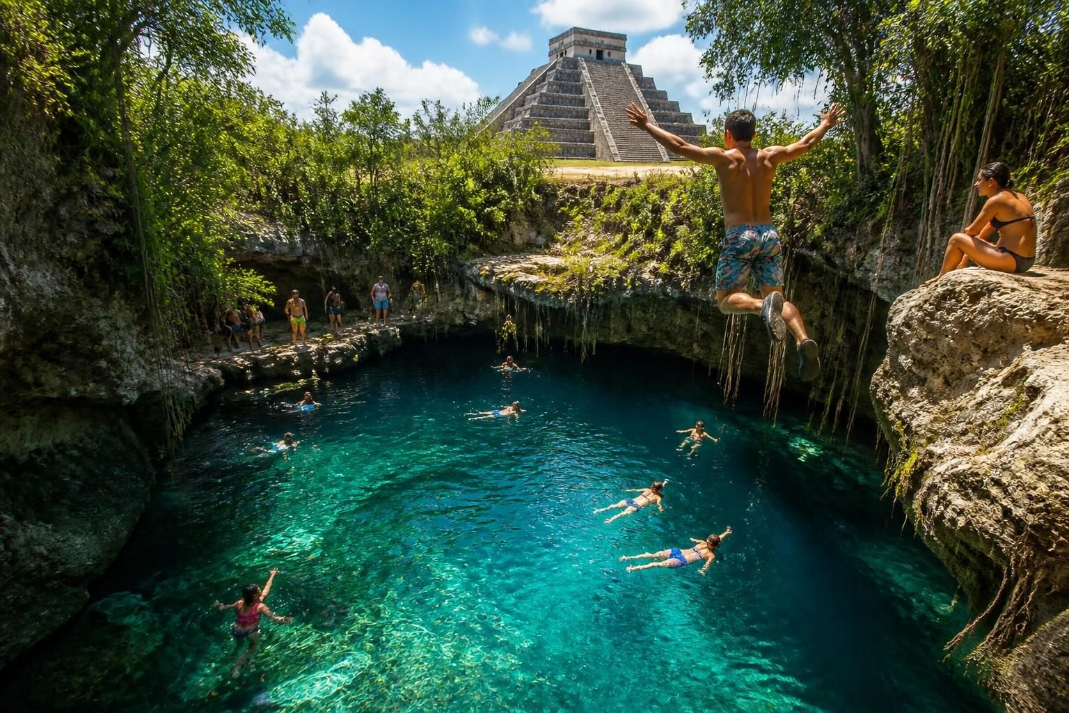 explore the best cenote tour from chichen itza and embark on an unforgettable adventure filled with natural beauty and crystal-clear waters.