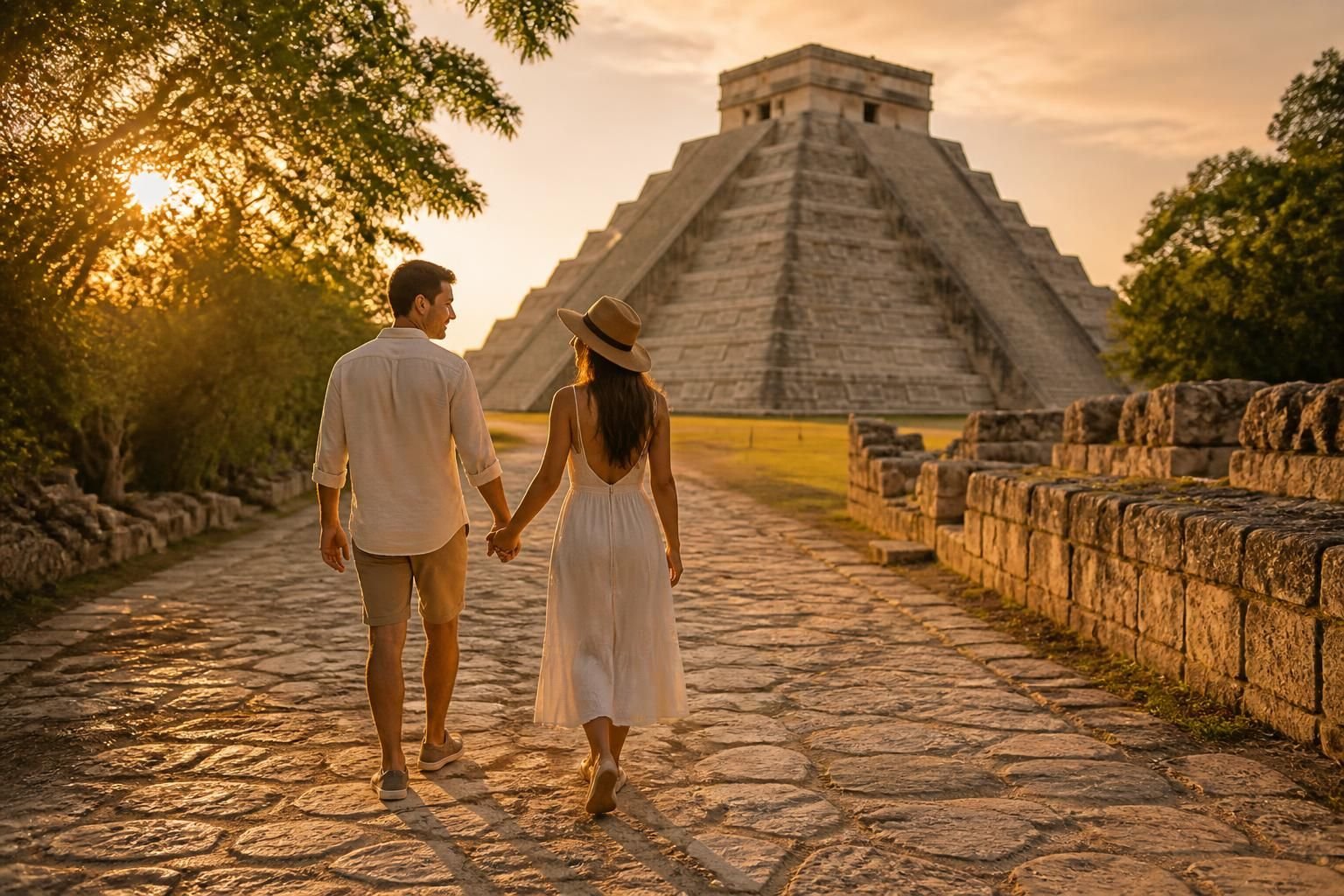 experience a romantic journey through the ancient wonders of chichen itza with our exclusive tour for couples. discover history, culture, and unforgettable moments together.