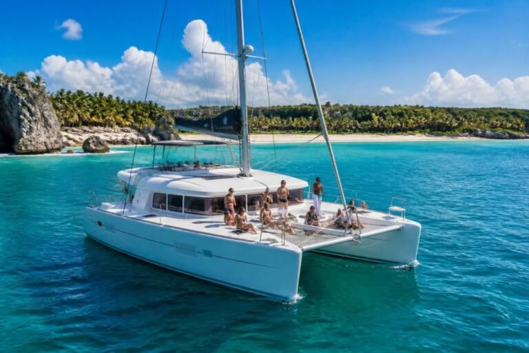 explore the top sailing catamaran tours in riviera maya and enjoy an unforgettable vacation filled with stunning views, crystal-clear waters, and exciting adventures.